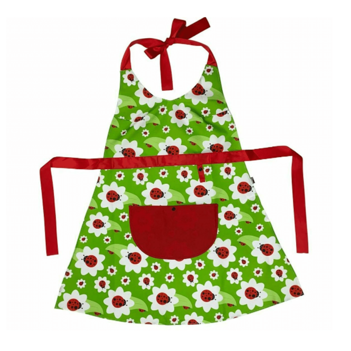 Ladybug Patterned Kitchen Apron