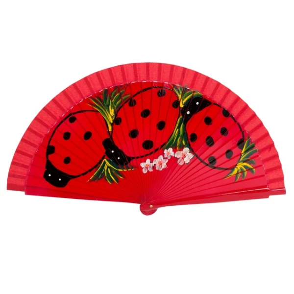 ladybug folding fan