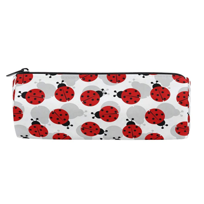Ladybug Patterned Pencil Bag Case
