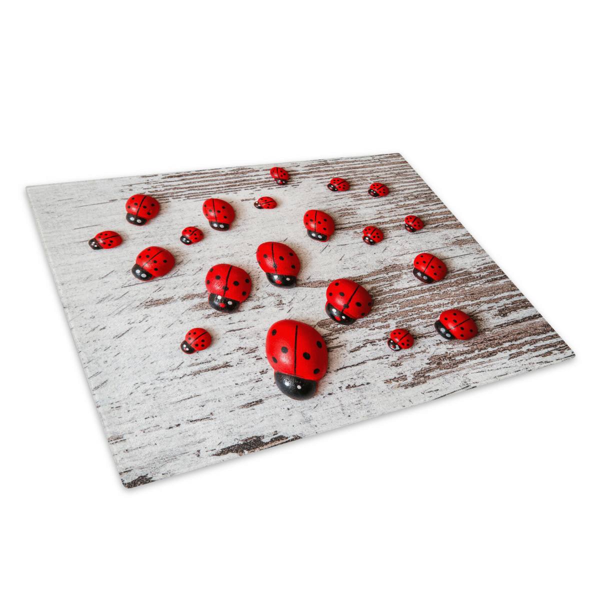 Ladybug Cutting Board Glass