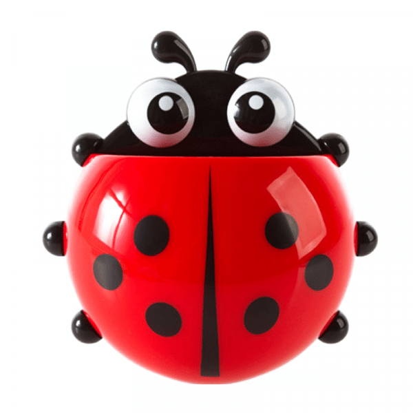 Ladybug Print Toothbrush Holder