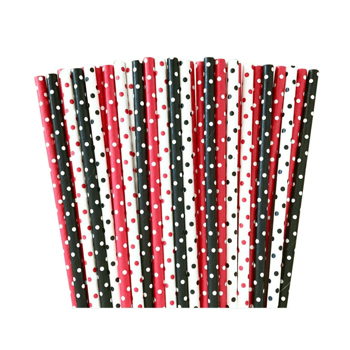 Ladybug Themed Party Straws