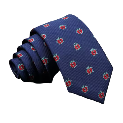 ladybug pattern tie