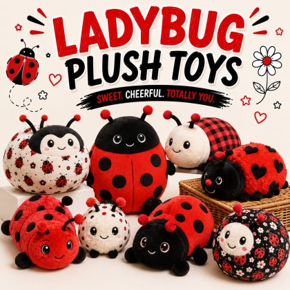 Ladybug Themed Plush Toys