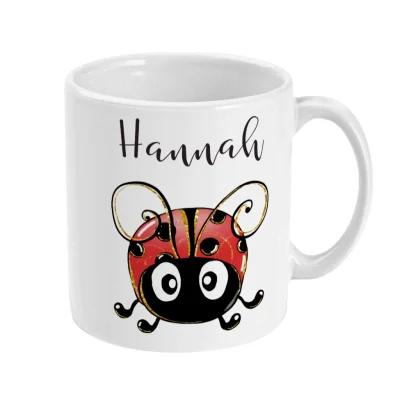 Ladybug Graphic Ceramic Coffee Mug