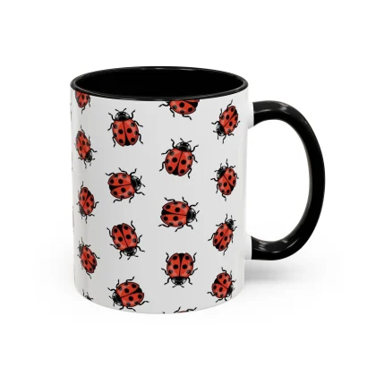 Red Ladybug Ceramic Coffee Mug